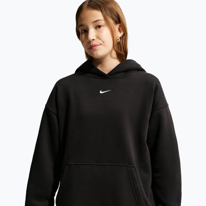 Felpa bambini Nike Sportswear Studio Fleece black/white 5