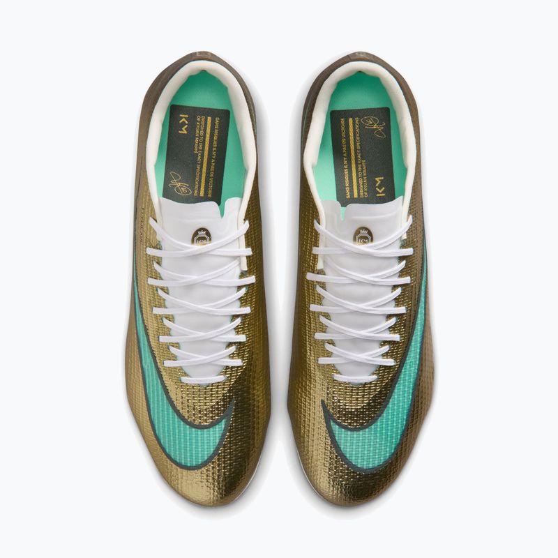 Scarpe da calcio uomo Nike Mercurial Superfly 11 Pro "Kylian Mbappé" metallic gold/green glow 4