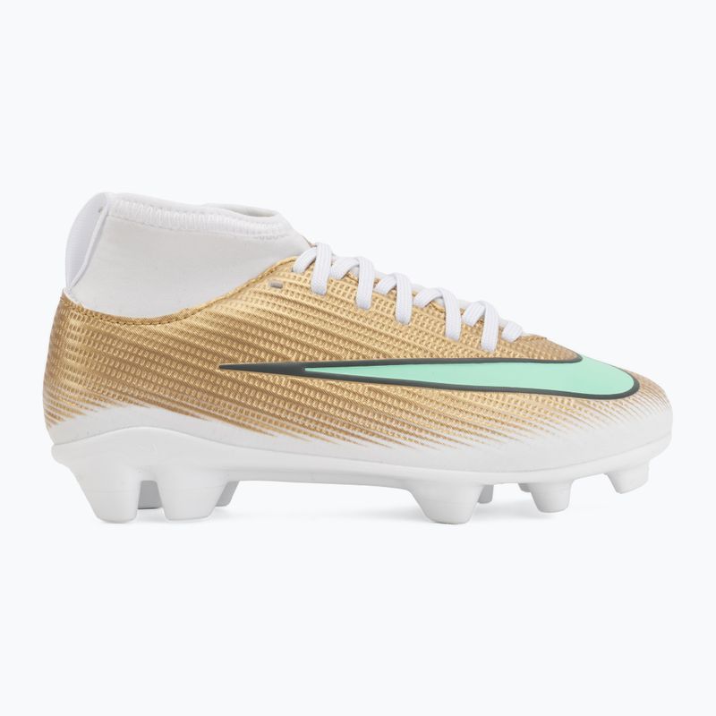 Scarpe da calcio bambino Nike Jr. Mercurial Superfly 11 Club "Kylian Mbappé" metallic gold/green glow 2