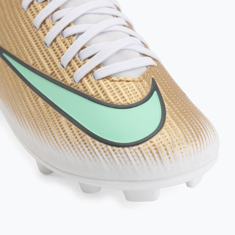 Scarpe da calcio bambino Nike Jr. Mercurial Superfly 11 Club "Kylian Mbappé" metallic gold/green glow 7