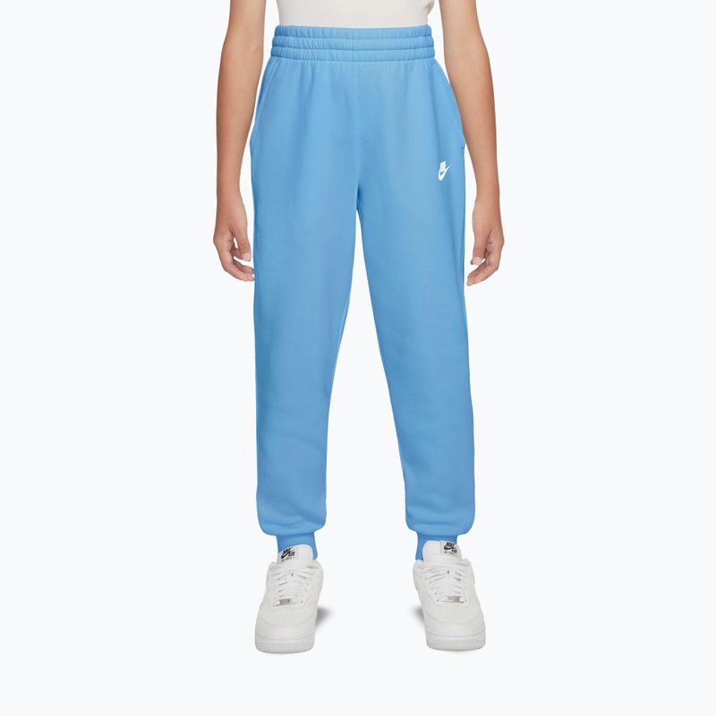 Pantaloni per bambini Nike Sportswear Club Fleece football blue/white