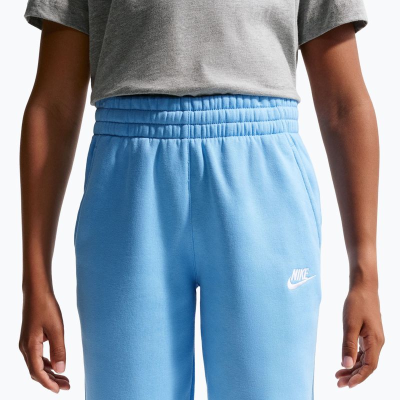 Pantaloni per bambini Nike Sportswear Club Fleece football blue/white 5
