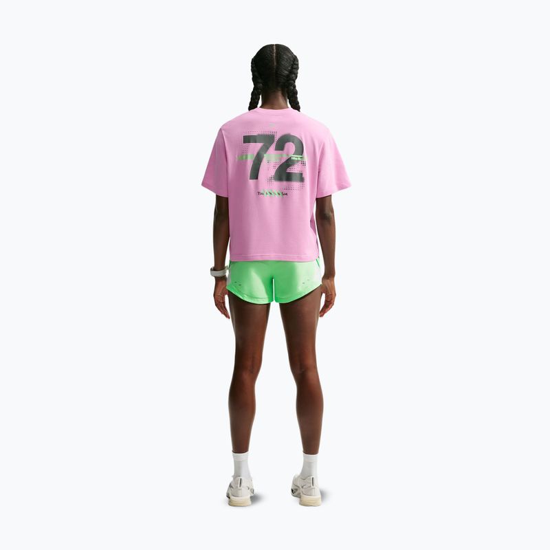 Maglia da running da donna Nike Swift Dri-Fit pink rise/illusion green 3