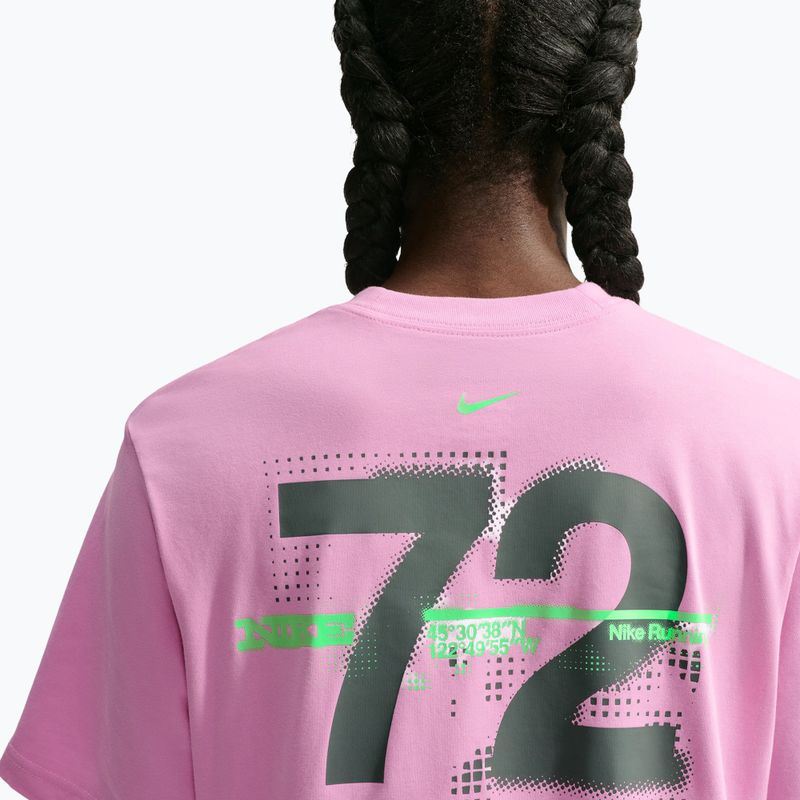 Maglia da running da donna Nike Swift Dri-Fit pink rise/illusion green 5