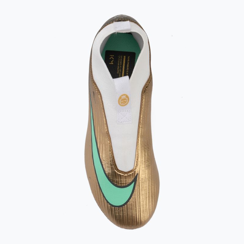 Scarpe da calcio bambino Nike Jr. Mercurial Superfly 11 Academy "Kylian Mbappé" metallic gold/green glow 5