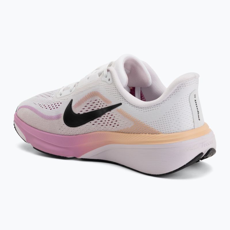Scarpe da corsa Nike Pegasus 42 bianco/lilla sbiadito/sole al tramonto/nero 3