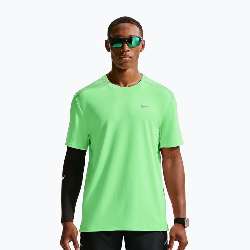 Maglia da corsa da uomo Nike Miler Dri-Fit UV illusion green