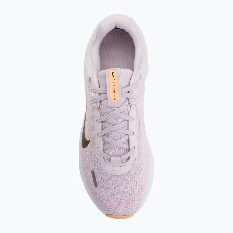 Scarpe da corsa Nike Stellar Ride lilla sbiancato/foam rosa/nero 5