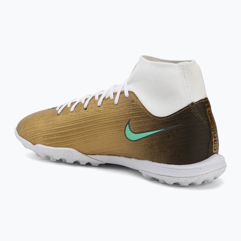Scarpe da calcio uomo Nike Mercurial Superfly 11 Academy "Kylian Mbappé" metallic gold/green glow 3