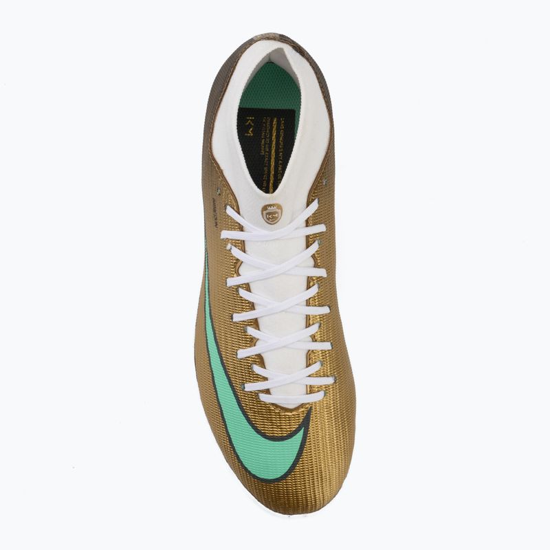 Scarpe da calcio uomo Nike Mercurial Superfly 11 Academy "Kylian Mbappé" metallic gold/green glow 5