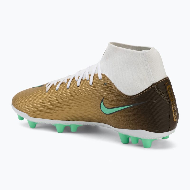 Scarpe da calcio uomo Nike Mercurial Superfly 11 Academy "Kylian Mbappé" metallic gold/green glow 3