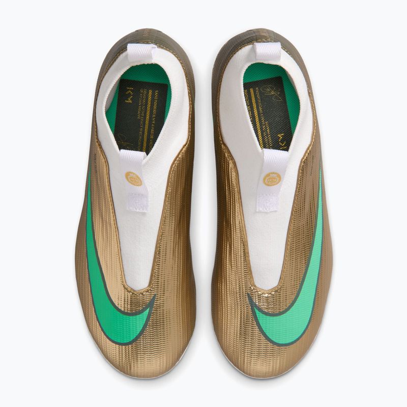 Scarpe da calcio bambino Nike Jr. Mercurial Superfly 11 Academy "Kylian Mbappé" metallic gold/green glow 4