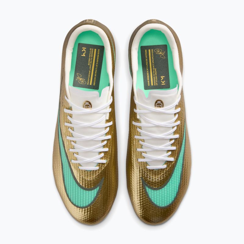 Scarpe da calcio uomo Nike Mercurial Superfly 11 Pro "Kylian Mbappé" metallic gold/green glow 4