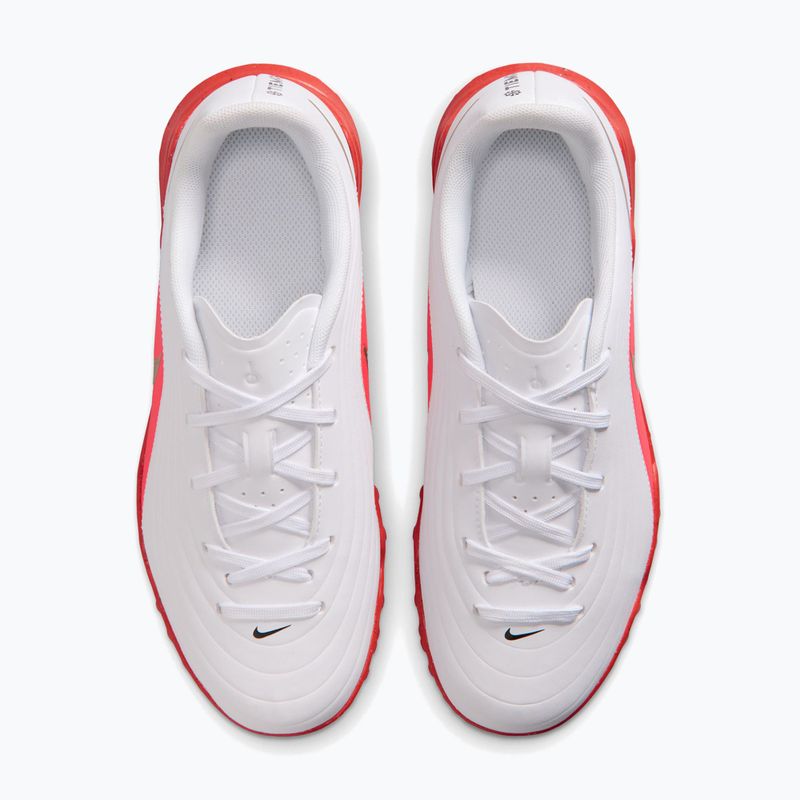 Scarpe da calcio bambino Nike Jr. Tiempo Maestro Club White/Bright Crimson/Blur 3