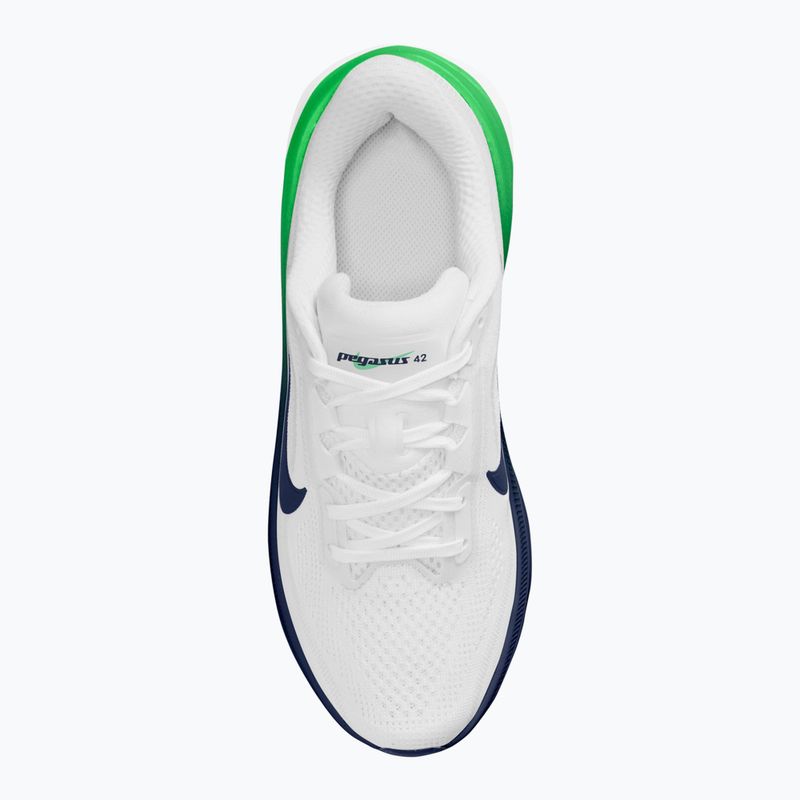 Scarpe da corsa Nike Pegasus 42 bianco/verde brillante/blu notte 11