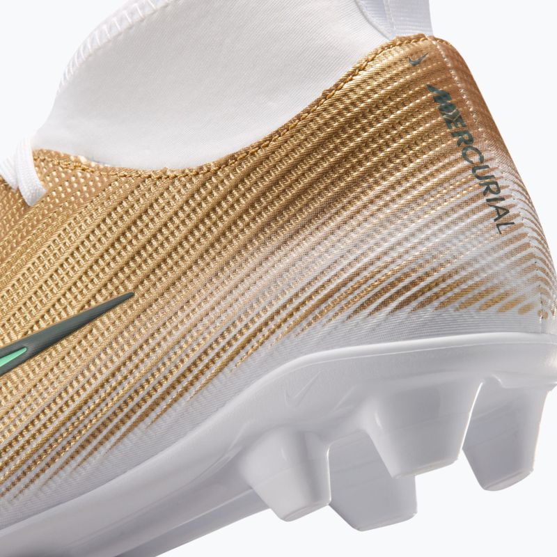 Scarpe da calcio bambino Nike Jr. Mercurial Superfly 11 Club "Kylian Mbappé" metallic gold/green glow 6
