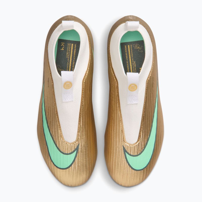 Scarpe da calcio bambino Nike Jr. Mercurial Superfly 11 Academy "Kylian Mbappé" metallic gold/green glow 4