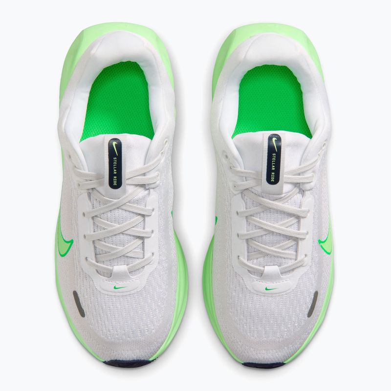 Scarpe da corsa per bambini Nike Stellar Ride white/photon dust/illusion green 4