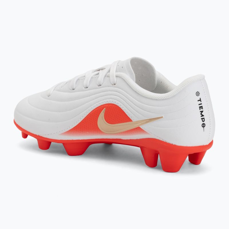 Scarpe da calcio bambino Nike Jr. Tiempo Maestro Club White/Bright Crimson/Blur 3