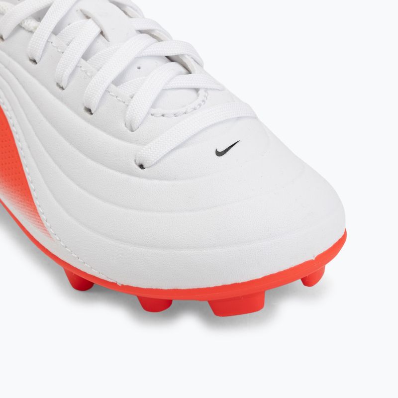 Scarpe da calcio bambino Nike Jr. Tiempo Maestro Club White/Bright Crimson/Blur 7