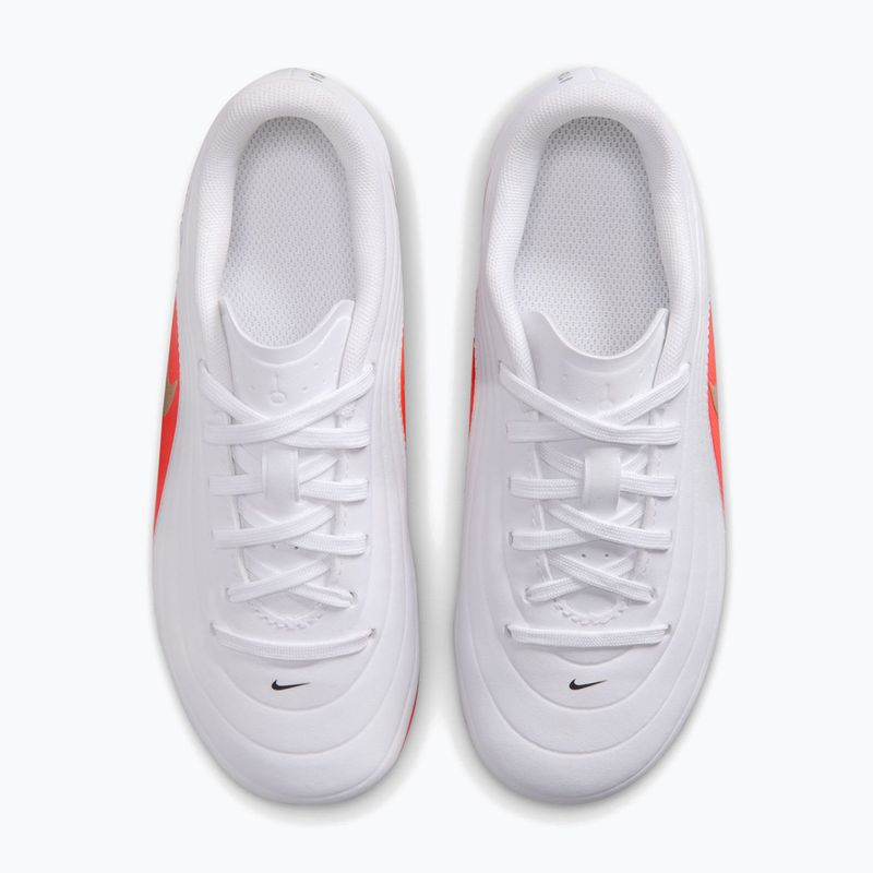 Scarpe da calcio bambino Nike Jr. Tiempo Maestro Club White/Bright Crimson/Blur 3