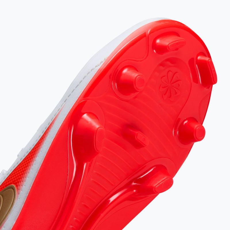 Scarpe da calcio bambino Nike Jr. Tiempo Maestro Club White/Bright Crimson/Blur 4