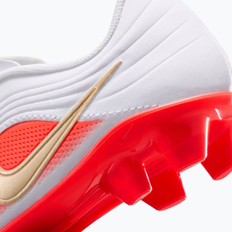 Scarpe da calcio bambino Nike Jr. Tiempo Maestro Club White/Bright Crimson/Blur 6