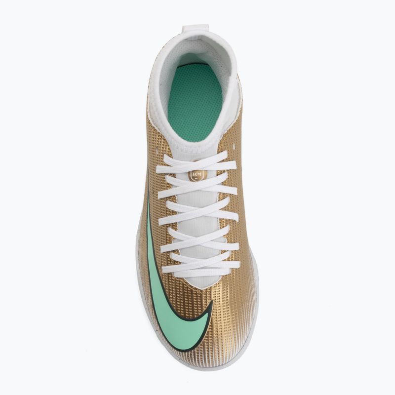 Scarpe da calcio bambino Nike Jr. Mercurial Superfly 11 Club "Kylian Mbappé" metallic gold/green glow 5