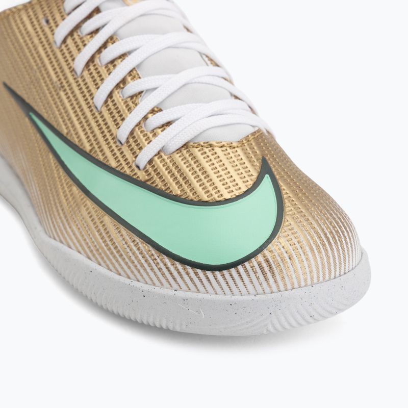 Scarpe da calcio bambino Nike Jr. Mercurial Superfly 11 Club "Kylian Mbappé" metallic gold/green glow 7