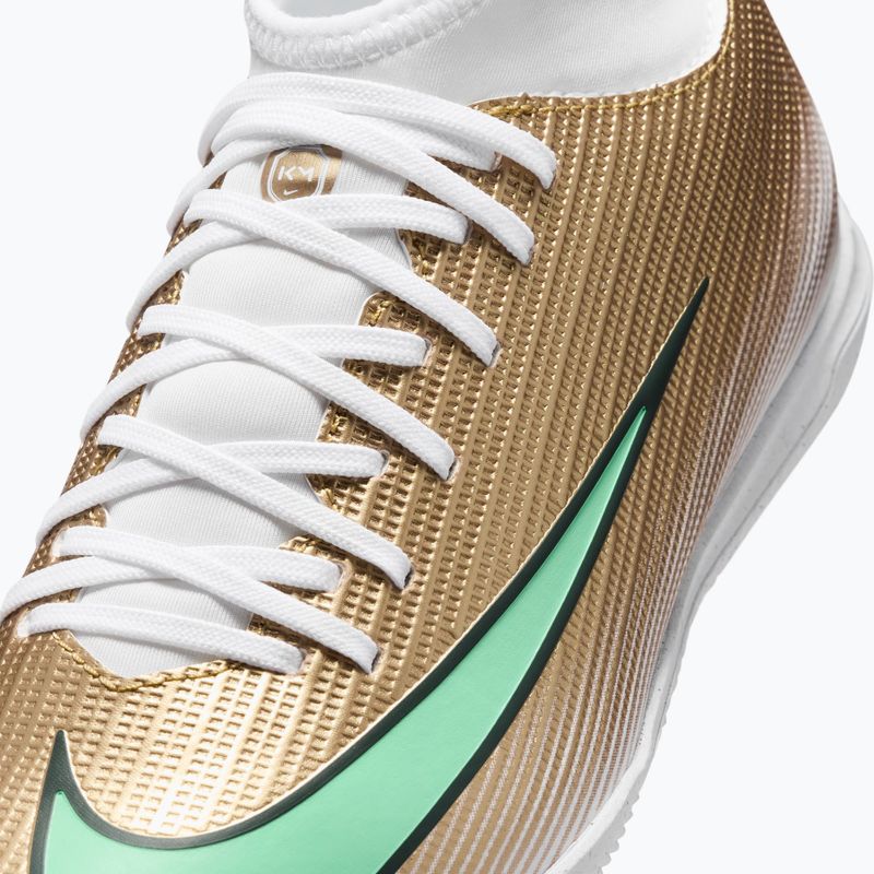 Scarpe da calcio bambino Nike Jr. Mercurial Superfly 11 Club "Kylian Mbappé" metallic gold/green glow 5