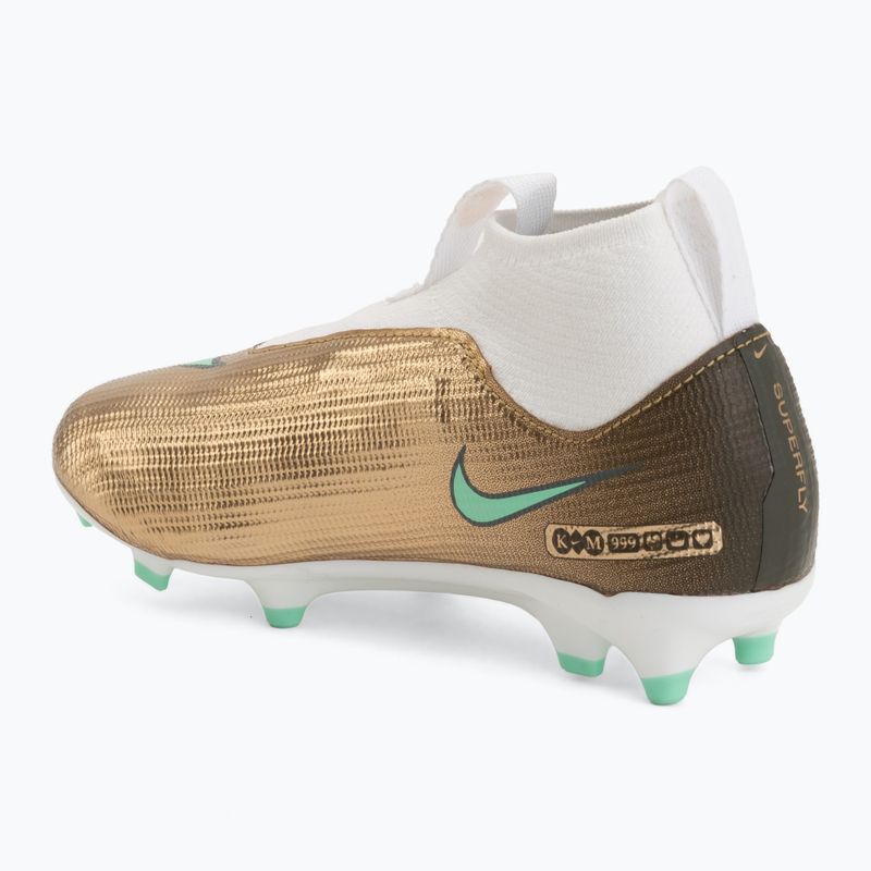 Scarpe da calcio bambino Nike Jr. Mercurial Superfly 11 Academy "Kylian Mbappé" metallic gold/green glow 3