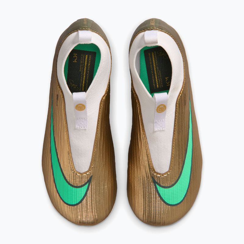 Scarpe da calcio bambino Nike Jr. Mercurial Superfly 11 Academy "Kylian Mbappé" metallic gold/green glow 4