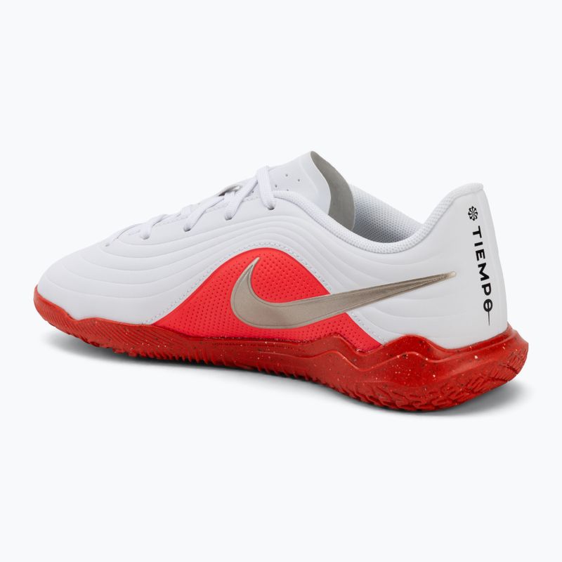 Scarpe da calcio bambino Nike Jr. Tiempo Maestro Club white/bright crimson/blur 3