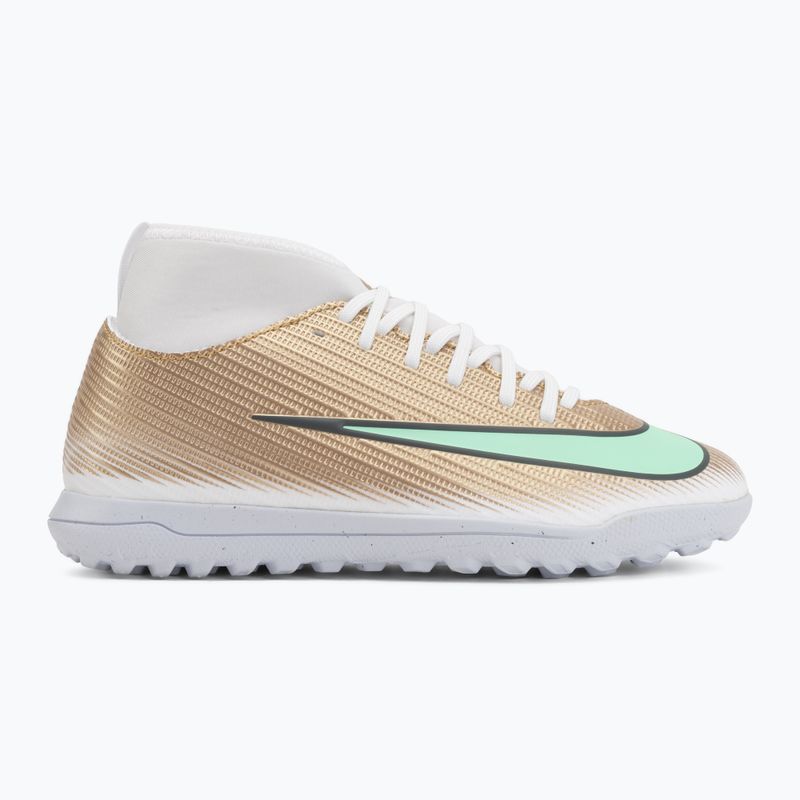 Scarpe da calcio bambino Nike Jr. Mercurial Superfly 11 Club "Kylian Mbappé" metallic gold/green glow 2