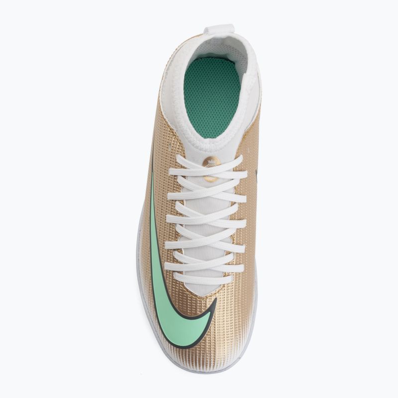 Scarpe da calcio bambino Nike Jr. Mercurial Superfly 11 Club "Kylian Mbappé" metallic gold/green glow 5