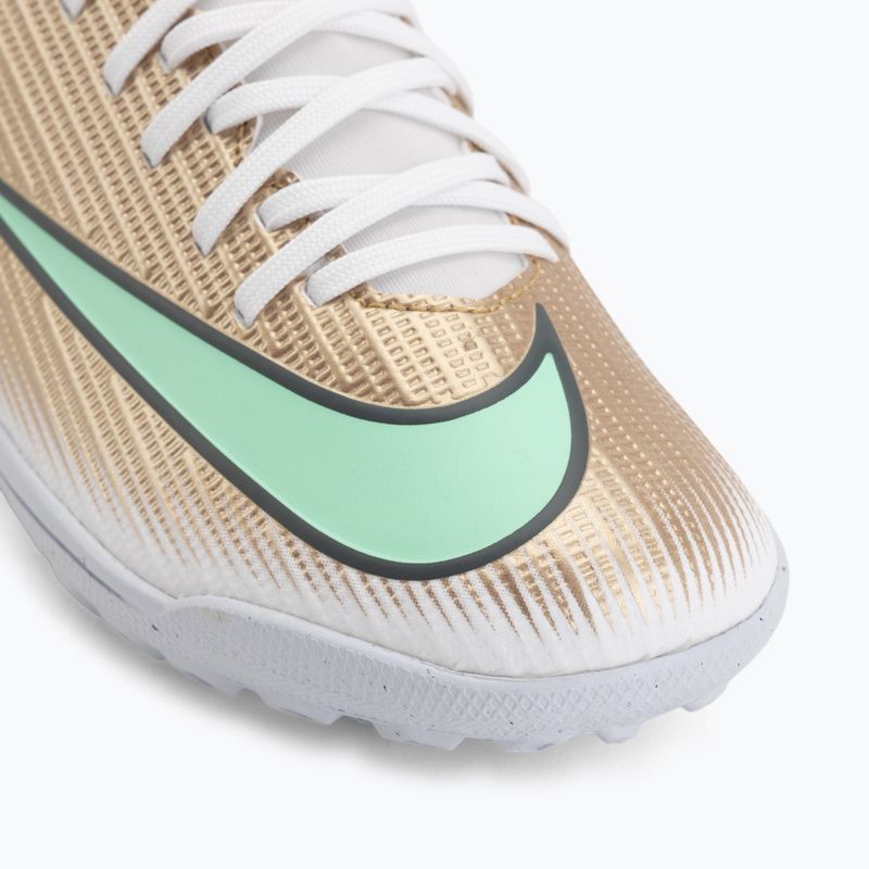 Scarpe da calcio bambino Nike Jr. Mercurial Superfly 11 Club "Kylian Mbappé" metallic gold/green glow 7