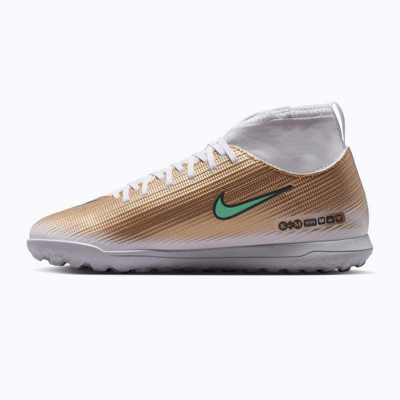 Scarpe da calcio bambino Nike Jr. Mercurial Superfly 11 Club "Kylian Mbappé" metallic gold/green glow 2