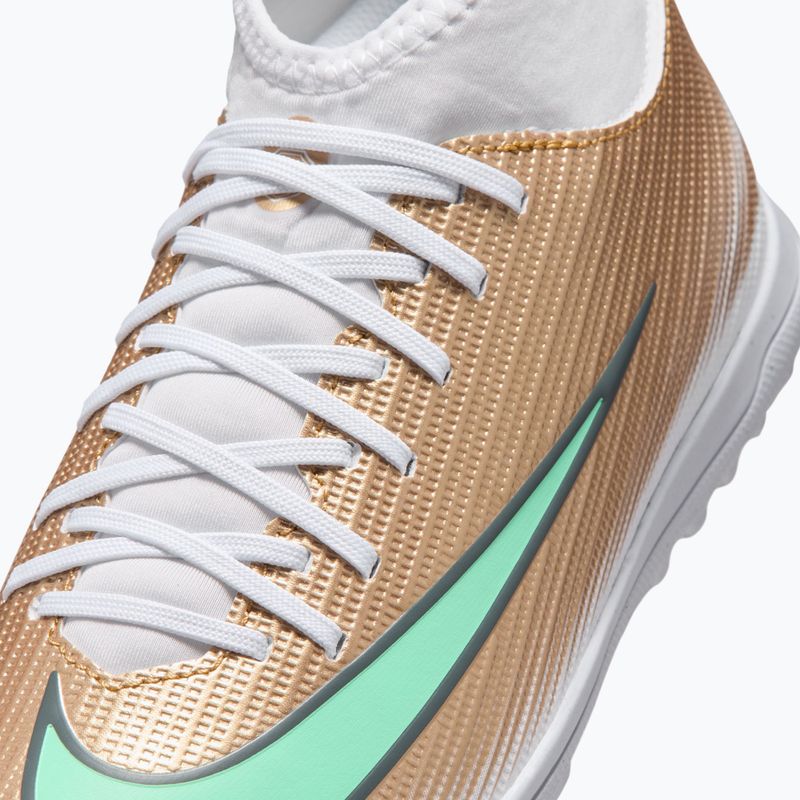 Scarpe da calcio bambino Nike Jr. Mercurial Superfly 11 Club "Kylian Mbappé" metallic gold/green glow 5