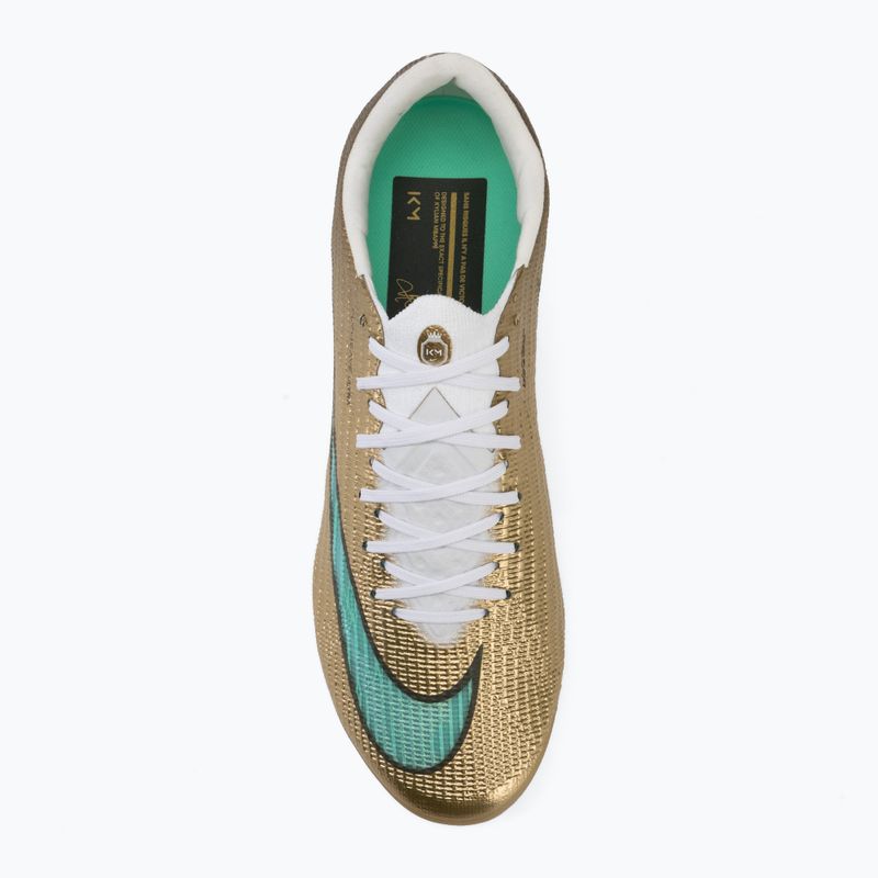 Scarpe da calcio uomo Nike Mercurial Superfly 11 Elite "Kylian Mbappé" metallic gold/green glow 5