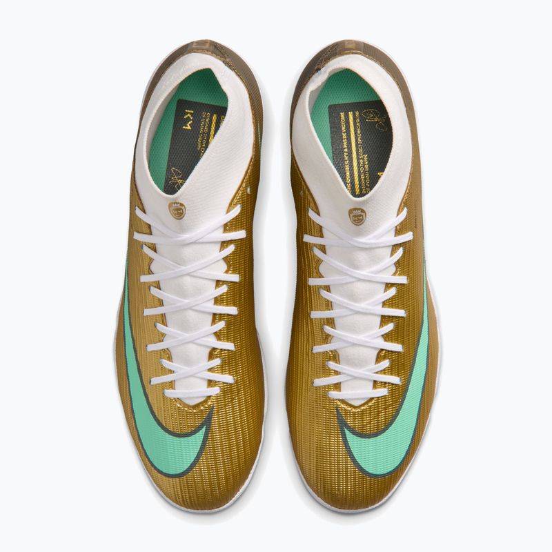 Scarpe da calcio uomo Nike Mercurial Superfly 11 Academy "Kylian Mbappé" metallic gold/green glow 4