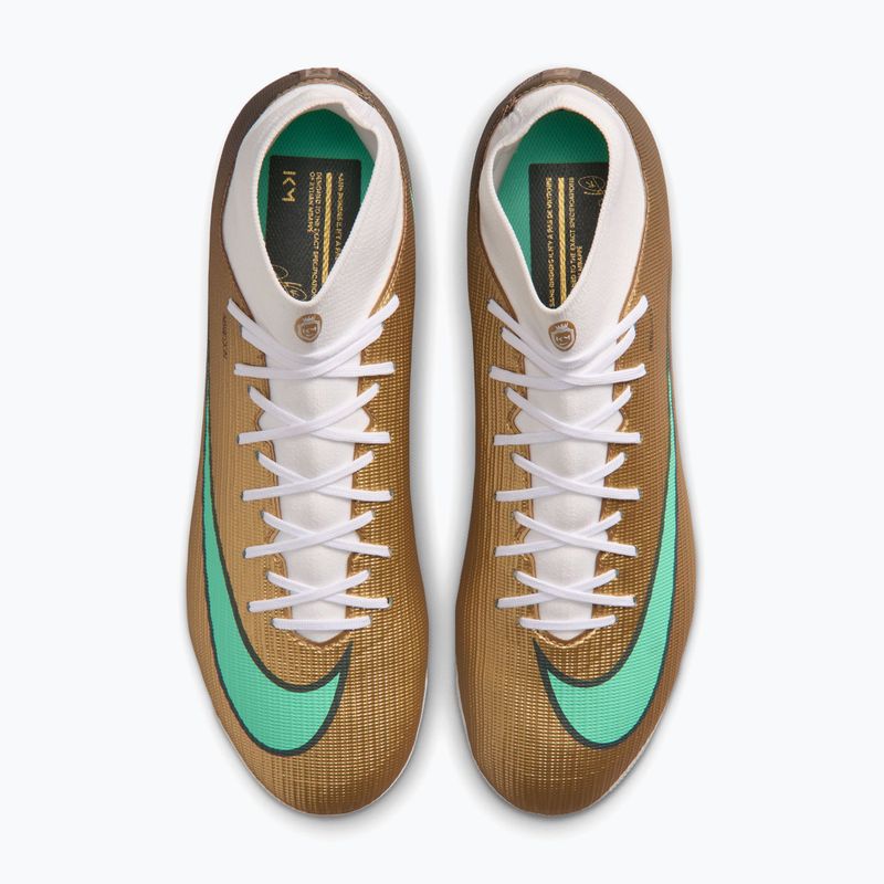 Scarpe da calcio uomo Nike Mercurial Superfly 11 Academy "Kylian Mbappé" metallic gold/green glow 4