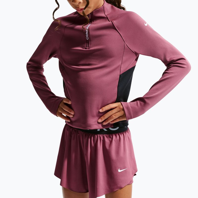 Pantaloncini bambini Nike Pro pink smoke/black/white 4