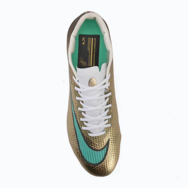 Scarpe da calcio uomo Nike Mercurial Superfly 11 Pro "Kylian Mbappé" metallic gold/green glow 5