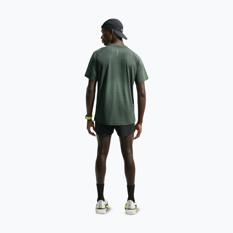 Maglia da corsa da uomo Nike Stride black/light green spark 3