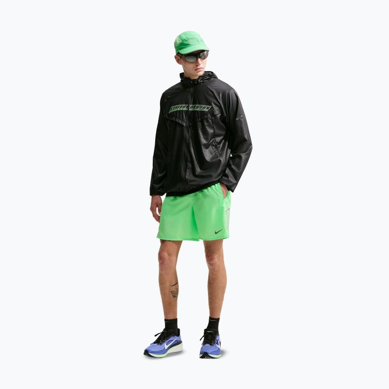 Pantaloncini da corsa da uomo Nike Miler illusion green 2