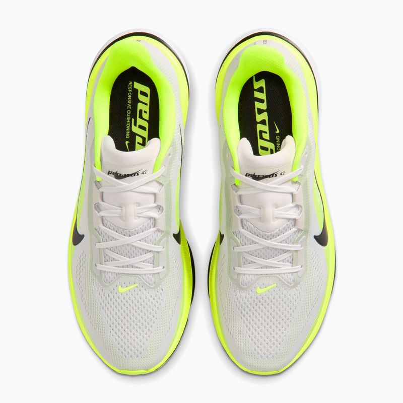 Scarpe da corsa uomo Nike Pegasus 42 photon dust/volt/white/black 5