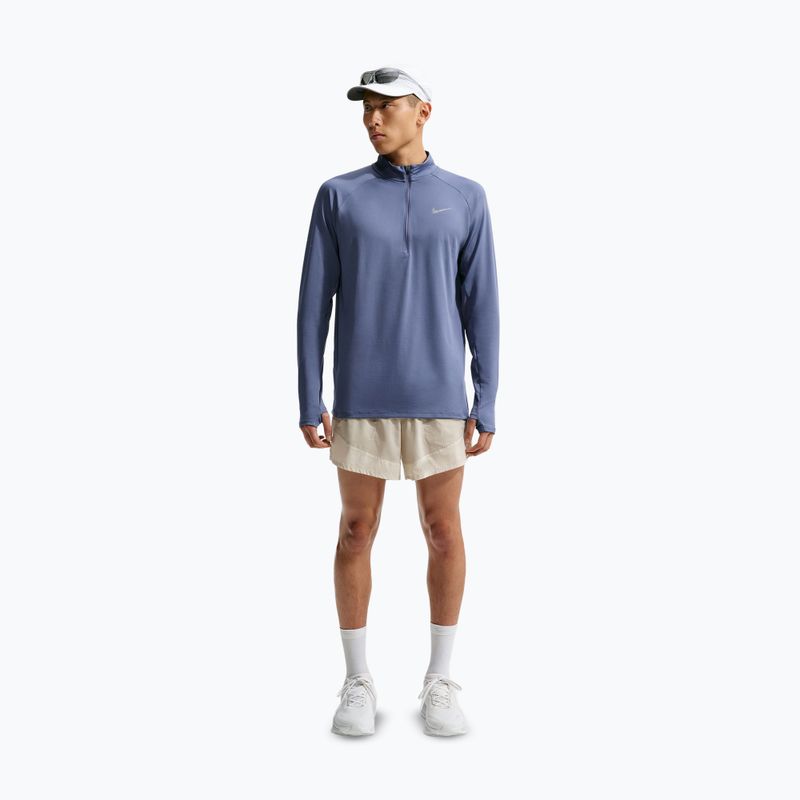 Felpa da corsa uomo Nike Stride 1/4 Zip Dri-Fit diffused blue 2