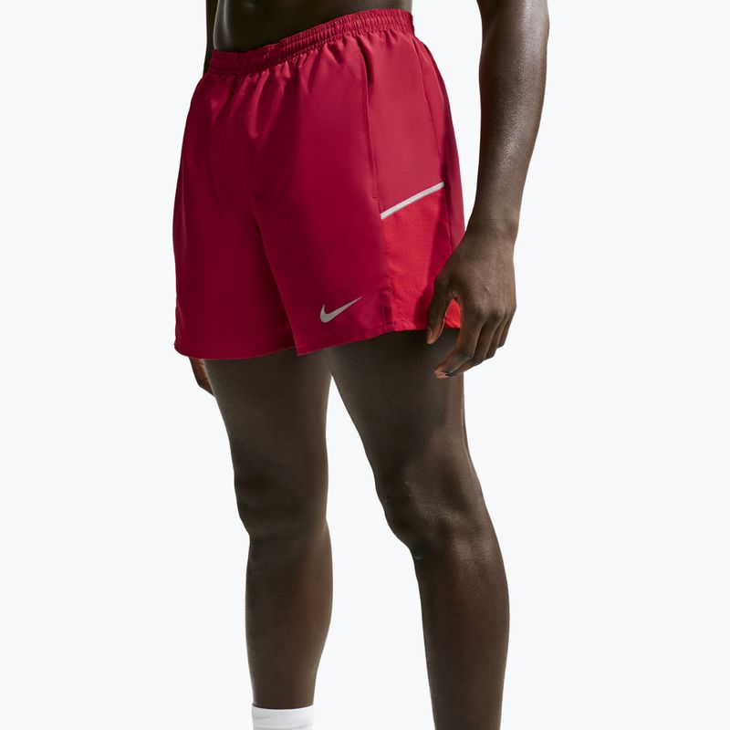Pantaloncini da corsa da uomo Nike Miler tough red/sport red 5
