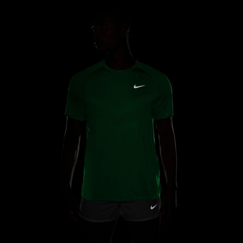 Maglia da corsa da uomo Nike Stride green spark 7