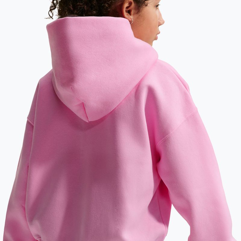 Felpa bambini Nike Sportswear Studio Fleece pink rise/white 7